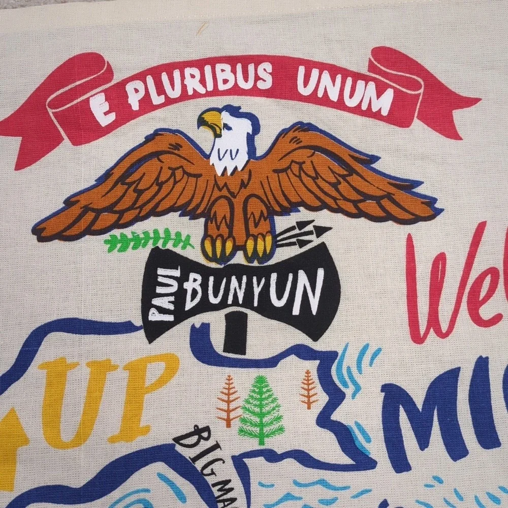 Primitives By Kathy LOL Michigan MI 28 X 28 Tea Towel Kitchen Wall Hanging‎